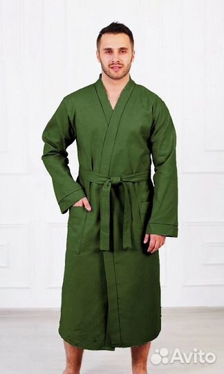 Халат мужской вафельный