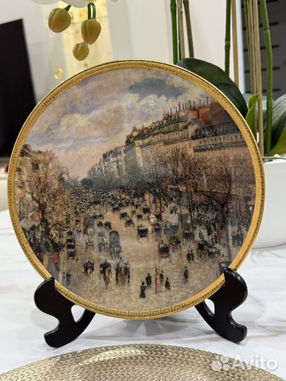 Тарелка декоративная. Фарфор. Эрмитаж