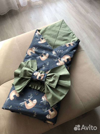 Детский плед-конверт на выписку