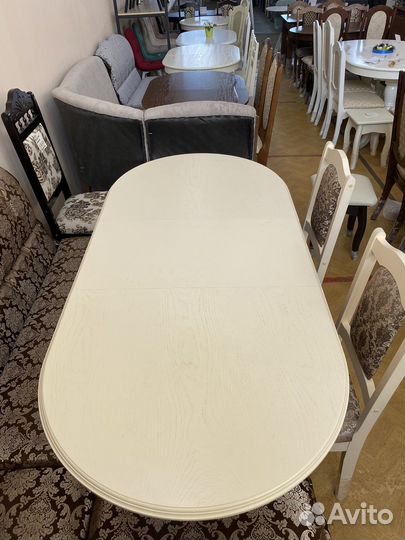 Стол массив «Овал» раздвижной