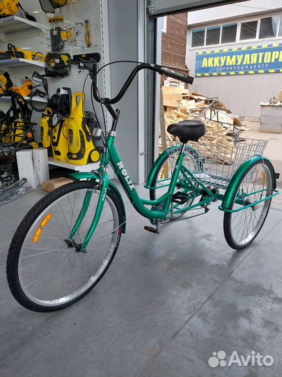 Велосипед взрослый roliz 26-607 3х-колесный