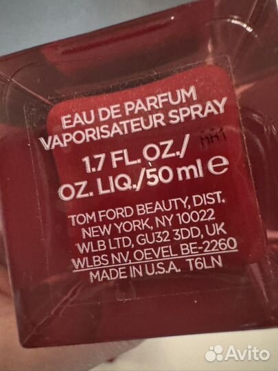 Tom Ford Lost Cherry оригинал остаток