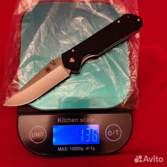 Нож, сталь D-2, HRC60,рукоять G-10