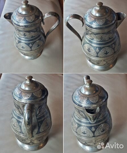 Кувшин для воды серебряный. 1250 мл., 875-я проба