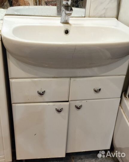 Тумба для ванной с раковиной+комод бу
