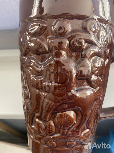 Кружка пивная глиняная