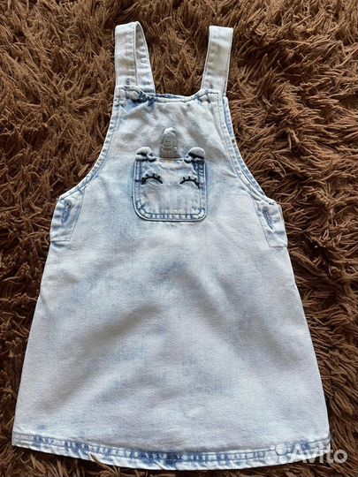 Джинсовый комбинезон для девочки