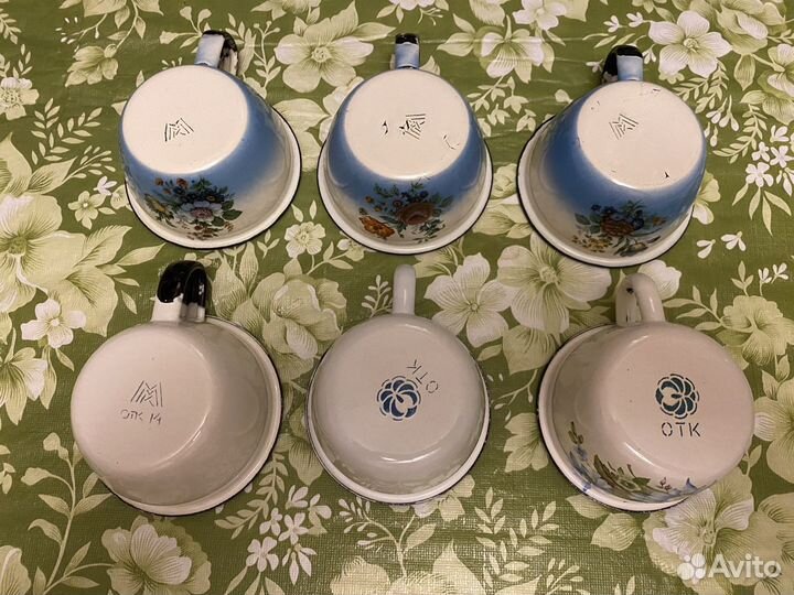 Сервиз чайный, эмалированный