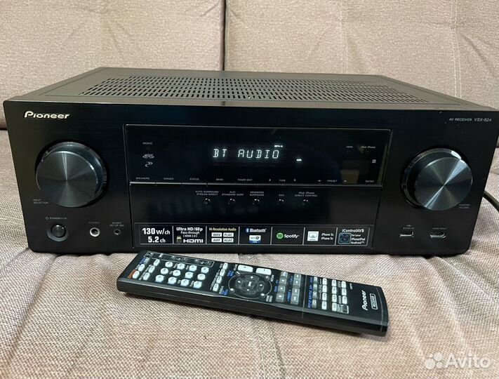 Av ресивер pioneer vsx-824(Airplay,bluetooth,4k)