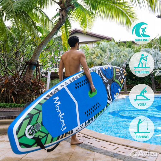 Надувная доска для sup-бординга FunWater monkey11’