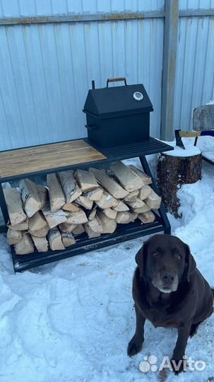 Коптильня горячего копчения с гидрозатвором