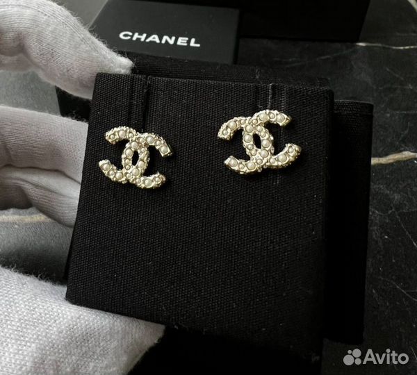 Серьги женские chanel оригинал