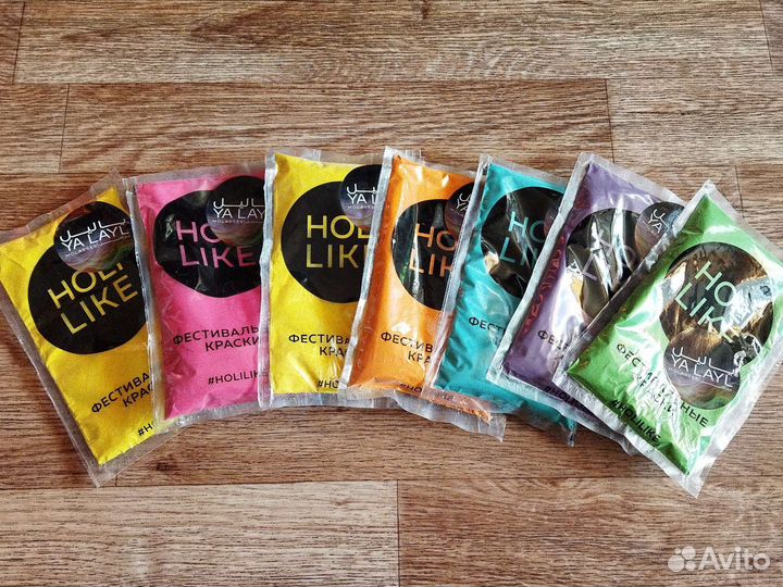 Фестивальные краски 7 шт по 100 гр
