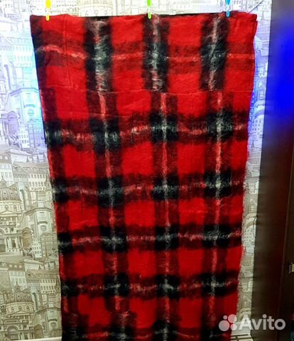 Плед мохеровый СССР (Индия) новый