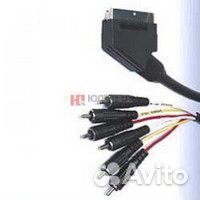 Межблочный кабель scart-6RCA 