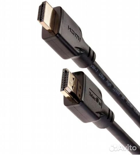 Кабель hdmi-hdmi(2.1), 2 м, Telecom (TCG255-2M)