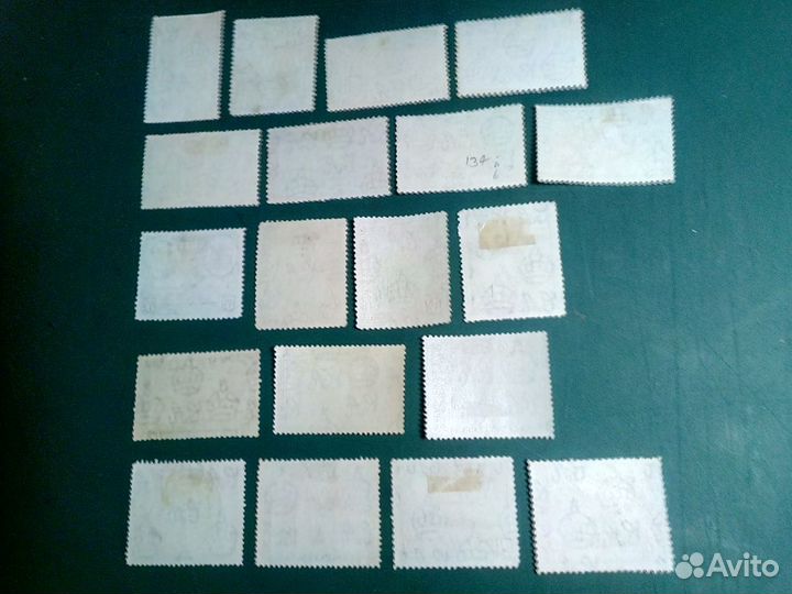 Марки почтовые Фиджи о-ва, 1938-1950, колония Брит