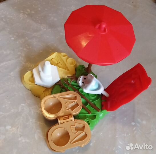 Play doh замок принцессы, олаф