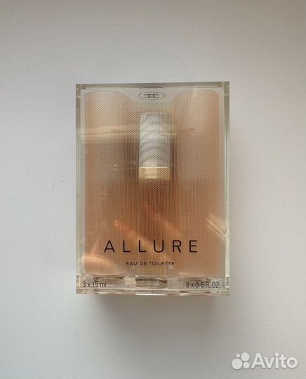 Chanel allure eau de toilette набор 15 мл * 3 шт