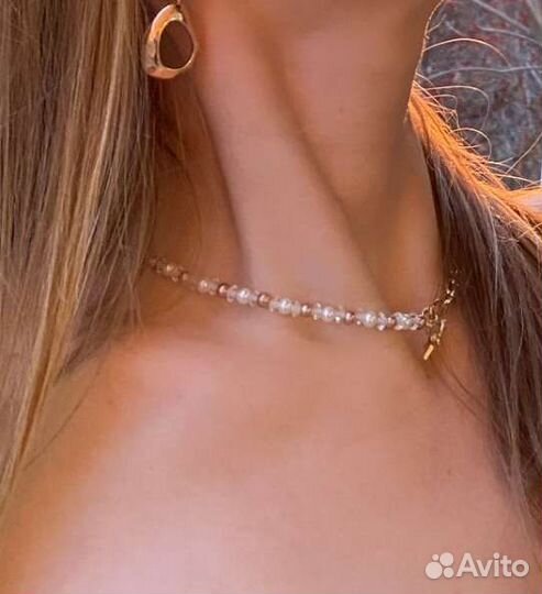 Чокер бижутерия бусы колье