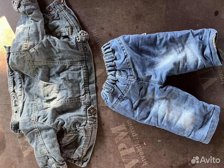 Джинсовый комбинезон для малыша