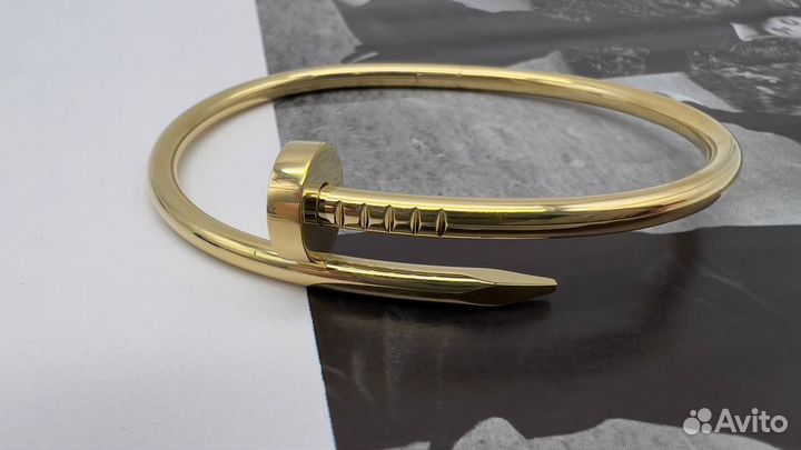 Браслет женский Cartier гвоздь золото medium model