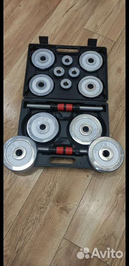 Гантели разборные новые в кейсе 17,5кг