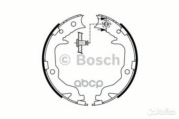 Колодки торм.бараб.167х32 citroen C4 11.10