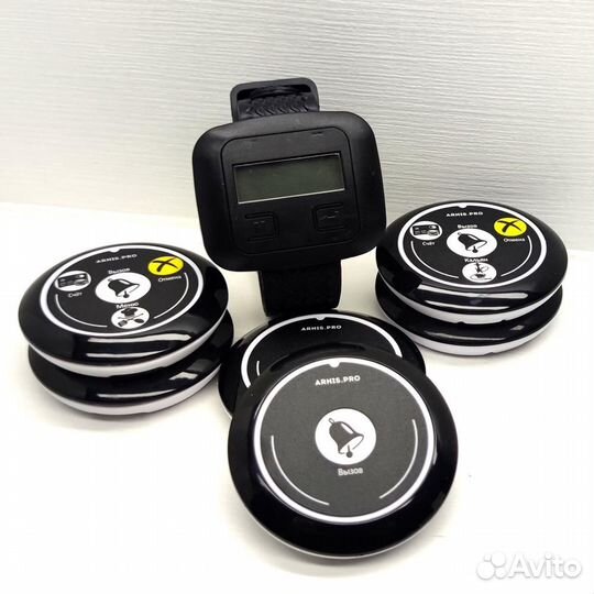 Кнопка вызова официанта, мастера, админа с часами