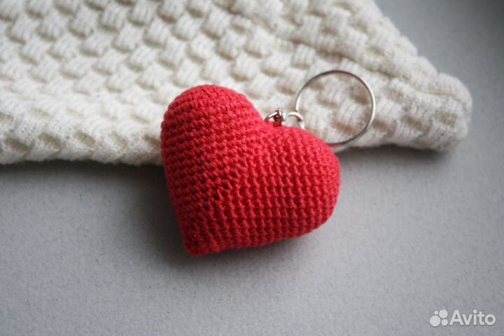 Брелок сердечко Мягкая игрушка сердце Сердечки