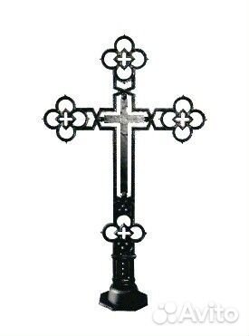 Крест металлический, чугунный на могилу Кладбище