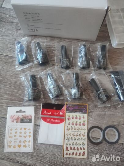 Новый набор для наращивания ногтей и гель лака