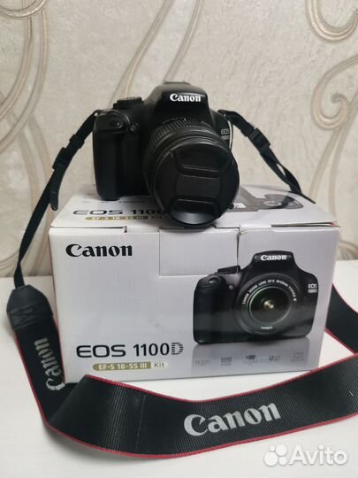 Зеркальный фотоаппарат canon eos 1100d с кофром