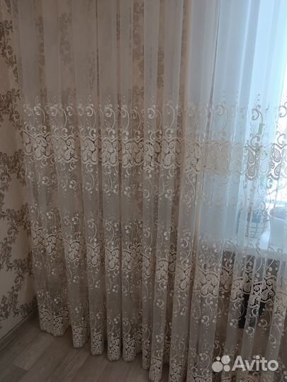 Тюль с ламбрикеном