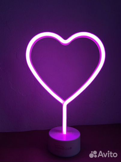 Неоновый светильник ночник