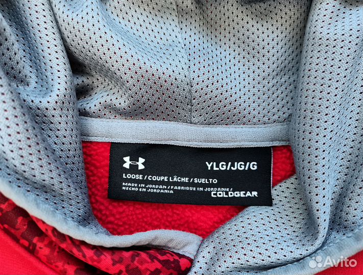 Худи Under Armour Big Logo Printed Hoody-RED YLG