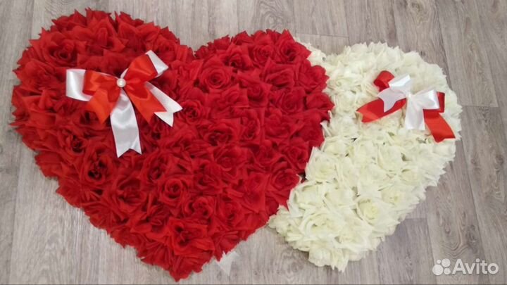 Украшение на машину (сердца новые)