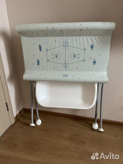 Пеленальный столик с ванночкой chicco bubble land