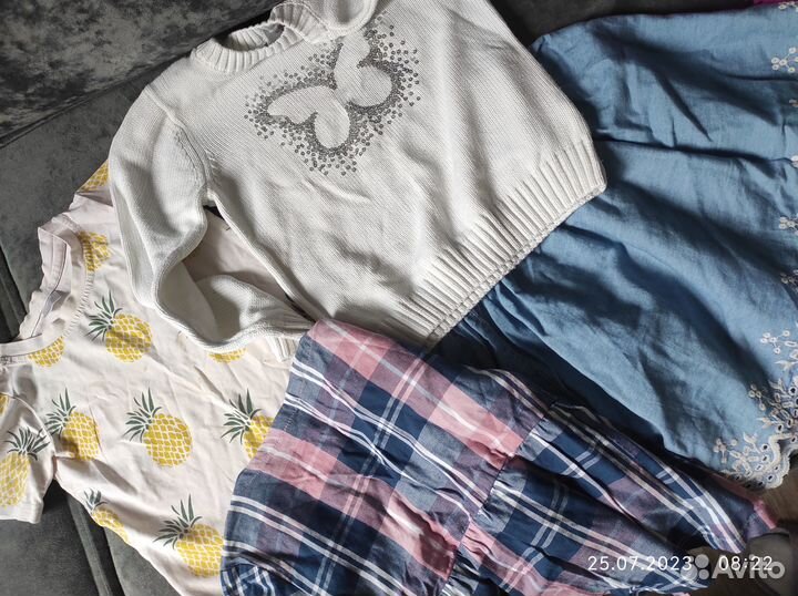 Вещи пакетом на девочку 104-110