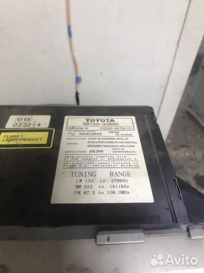 Магнитола toyota camry 40