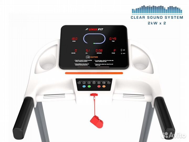 Беговая дорожка unixfit ST-630R White