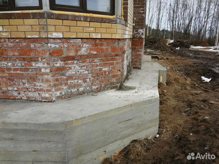 Ремонт и реставрация фундамента отмостка