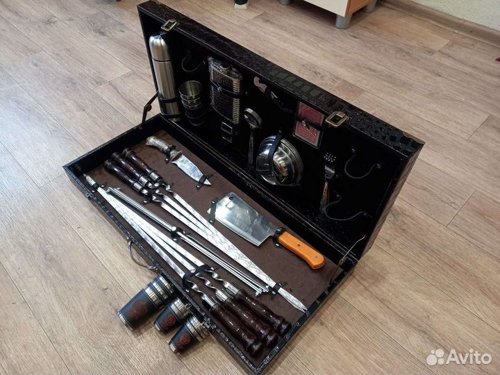 Шампура, Подарочный набор шампуров в кейсе