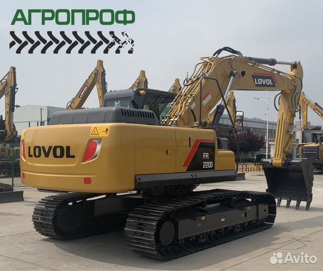 Гусеничный экскаватор Lovol FR220D, 2024