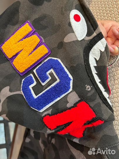 Зип худи bape shark
