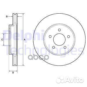 BG4120 диск тормозной передний Mazda Tribute 2