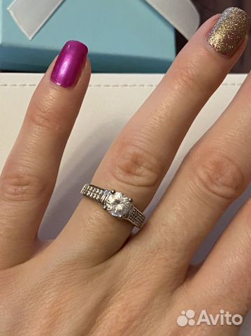 Серебрянное кольцо sunlight с фианитами