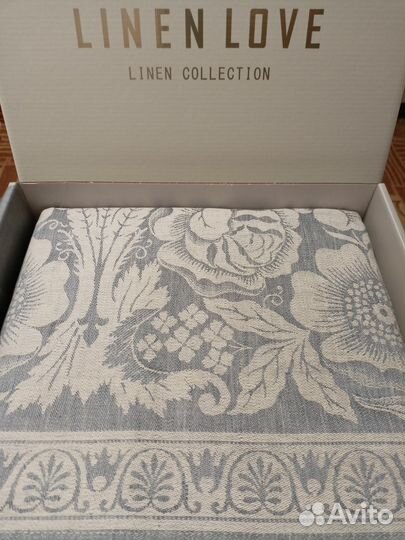 Скатерть льняная новая