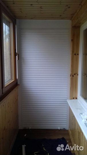 Шкаф с рольставнями на балкон любые размеры