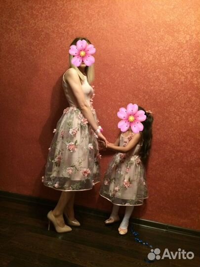 Платья мама и дочь фемели лук